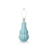Villa & House - Quinn Lamp with 17" Papyrus Shade - Waterfall Blue