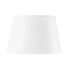 Villa & House - 16" White Linen Lamp Shade - White with Nickel
