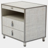 Global Views Argento Glass Top for Ann Gish Bedside Chest - Clear Translucent Glass
