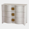 Global Views Toile Linen Chest - Belgian Linen & Antique Brass