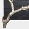 Global Views Branch Media Cabinet - Black Hand-Carved Mango Wood & Cast Aluminum