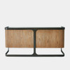 Global Views Element Media Cabinet - American Oak & Spanish Marble