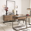 Global Views Element Media Cabinet - American Oak & Spanish Marble