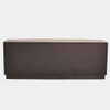 Global Views Mayfair Cabinet - Gray Stained Walnut & Brass