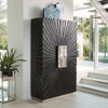 Global Views Pleated Cabinet - Tall - Black Onyx