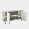 Global Views Arbor Media Cabinet - Whitewashed Oak