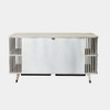 Global Views Arbor Media Cabinet - Whitewashed Oak