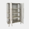 Global Views Arbor Tall Cabinet - Whitewashed Oak