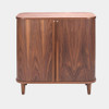 Global Views Orleans Wine Cabinet - Natural Walnut