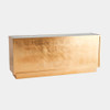 Global Views London Credenza - White Lacquer & Gold Leaf