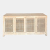 Global Views Driftwood Lattice Credenza - Washed Mango Wood