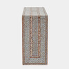 Global Views Aravalli Console Table - Mother-of-Pearl Inlay & Recycled Teak