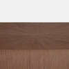 Global Views Arches Console Table - Nutmeg Mahogany & Champagne Gold Leaf