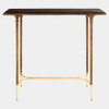 Global Views Barras Console - Bronze, Brass & Black Marble