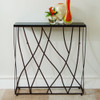 Global Views Branch Console Table - Sculpted Iron & Black Granite