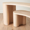 Global Views Casita Console Table - Natural Oak & Pivoting Double Level