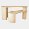 Global Views Casita Console Table - Natural Oak & Pivoting Double Level