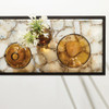 Global Views Grand Hall Console Table - Natural Agate & Hammered Iron