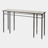 Global Views Grand Hall Console Table - Natural Agate & Hammered Iron