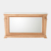 Global Views Josephine Console - Bleached Oak & White Marble