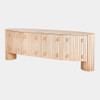 Global Views Luna Media Console - Natural Oak & Satin Brass