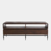 Global Views Scratch Console Cabinet - Brown & Black Mango Wood