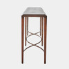 Global Views Topsey Rail Console Table - Okoume & Brass