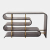 Global Views Traverse Console Table - Ebony Cerused