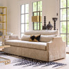 Global Views Diana Skirted Sofa - Hazelnut