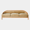 Global Views Tailored Sofa - Bleached Oak & Sage Velvet