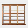Global Views Right Library Bookcase - Walnut & Brass