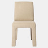 Global Views Tamu Dining Chair - Beige Upholstered