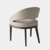 Global Views Alcott Dining Chair - Gray Leather