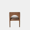 Global Views Arches Dining Chair - Nutmeg Leather & Champagne