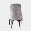 Global Views Douglas Channel Tufted Dining Chair - Gargoyle Gray Velvet