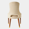Global Views Nola Dining Chair - Parchment Boucle & Light Oak