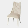 Global Views Logan Dining Chair - Antique White & Muslin
