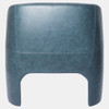 Global Views Bradford Chair - Distressed Navy Leather