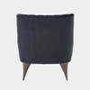 Global Views Duncan Chair - Black Velvet & Antique Brass