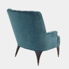 Global Views Duncan Chair - Dragonfly Velvet & Walnut