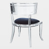 Global Views Klismos Acrylic Chair - Admiral Blue