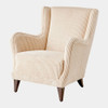 Global Views Lounge Chair - Vanilla Wide Wale Corduroy