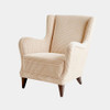 Global Views Lounge Chair - Vanilla Wide Wale Corduroy