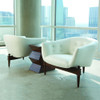 Global Views Mimi Chair - White Leather