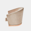 Global Views Ophelia Swivel Chair - Brown Velvet & White Washed Beechwood