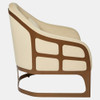 Global Views Soho Chair - Ivory Fabric & Deep Bronze