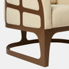 Global Views Soho Chair - Ivory Fabric & Deep Bronze