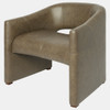 Global Views Winchester Chair - Weathered Olive Leather