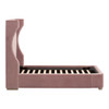 Essentials For Living - Balboa Twin Bed in Petal Velvet, Natural Gray Oak