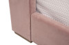 Essentials For Living - Balboa Twin Bed in Petal Velvet, Natural Gray Oak